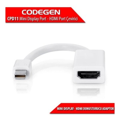 CODEGEN CPD11 mini DP-HDMI Adaptör Beyaz