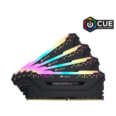 CORSAIR 32GB (4X 8GB) DDR4 3600MHZ CL16 RGB DUAL KIT PC RAM VENGEANCE RGB PRO CMW32GX4M4D3600C16