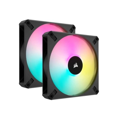 CORSAIR AF140 CO-9050156-WW Rgb Slım 140Mm Pwm Akışkan Dinamik Rulmanlı Fan - Siyah 2-li Paket