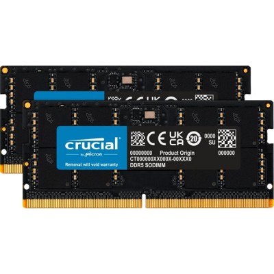 CRUCIAL 64GB (2X 32GB) DDR5 5600MHZ NOTEBOOK RAM VALUE CT2K32G56C46S5