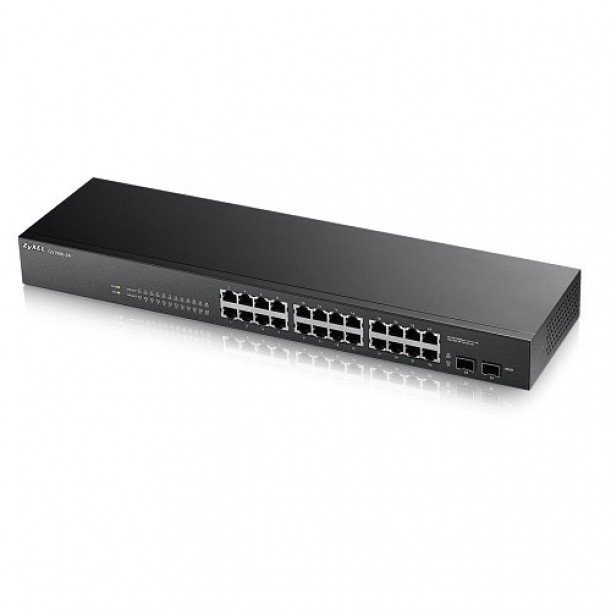 ZyXEL 24port GS1900-24 GIGABIT 2X SFP Yönetilebilir Switch RackMount