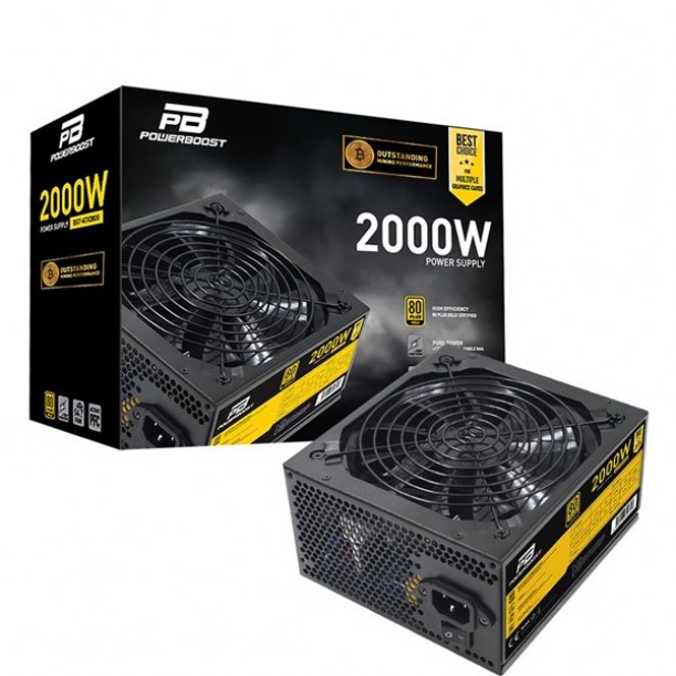 POWERBOOST 2000W BST-ATX2000 14CM FANLI MINING POWER SUPPLY