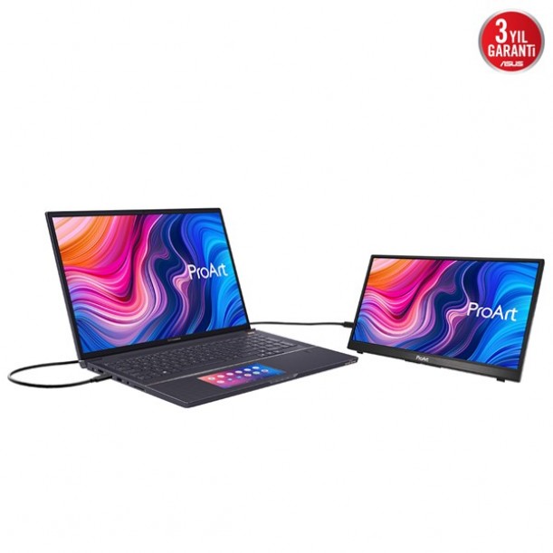 ASUS 14" Dokunmatik IPS PROART PA148CTV 5MS 60Hz USB-C/mHDMI Grafik Tasarım Taşınabilir Monitör (1920 X 1080)