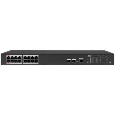 DAHUA 16port 240w FULL PoE PFS4218-16GT-240-V2 GIGABIT 2X SFP Yönetilebilir Switch