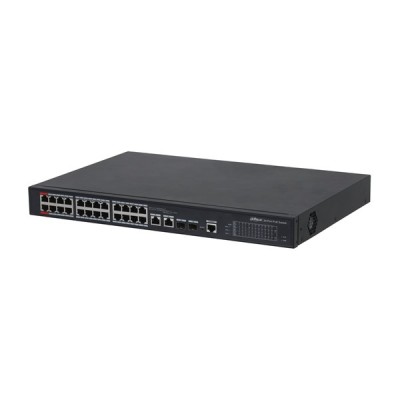 DAHUA 24port PFS4226-24ET-240-V3 10/100 2-SFP GIGABIT 240W FULL POE YÖNETİLEBİLİR SWITCH