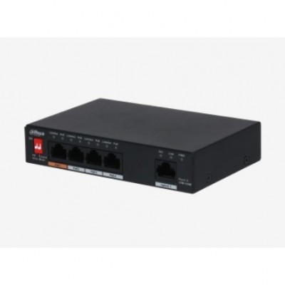 DAHUA 5port 60w FULL PoE PFS3005-4ET-60-V2 10/100 1X-UPLINK Yönetilemez Switch