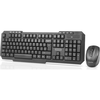 DARK Q TRK DK-AC-KMW1010 Kablosuz Multimedya Siyah Klavye Mouse Set