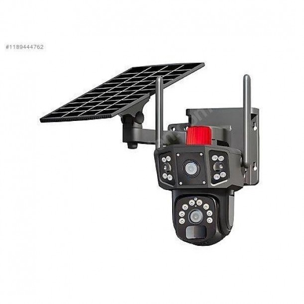 APRONX 6MP SOLAR 3.6MM APX-WSP344 4G Çift Kamera 32 Led Wifi PTZ