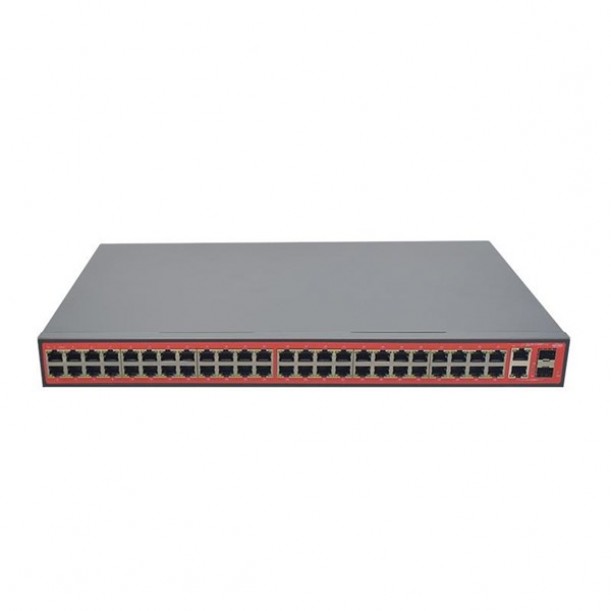 WI-TEK 48port 700w FULL PoE WI-PS150GF 10/100 2X SFP Yönetilemez Switch