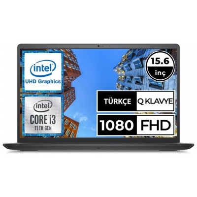 DELL 15.6" 3511 I35111015U01 CORE i5 1135G7-8GB RAM-256GB NVME-1TB SATA-2GB MX350-FDOS