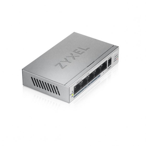 ZyXEL 5port 60w 4port PoE GS-1005HP GIGABIT Yönetilemez Switch Desktop