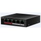 HILOOK 4port+1UPLINK 35w FULL PoE NS-0105P-35(B) 10/100 Yönetilemez Switch