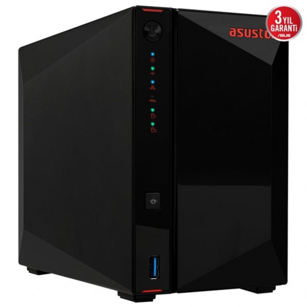 ASUSTOR AS5402T-8GB CELERON N5105-8GB RAM-2-diskli Nas Sunucu (Disksiz)