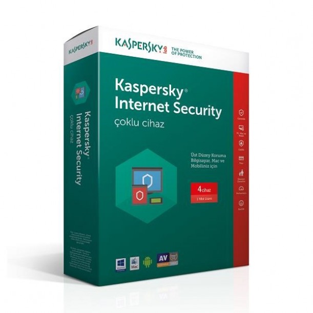 KASPERSKY Internet Security Trk Kutu 1yıl 4kullanıcı