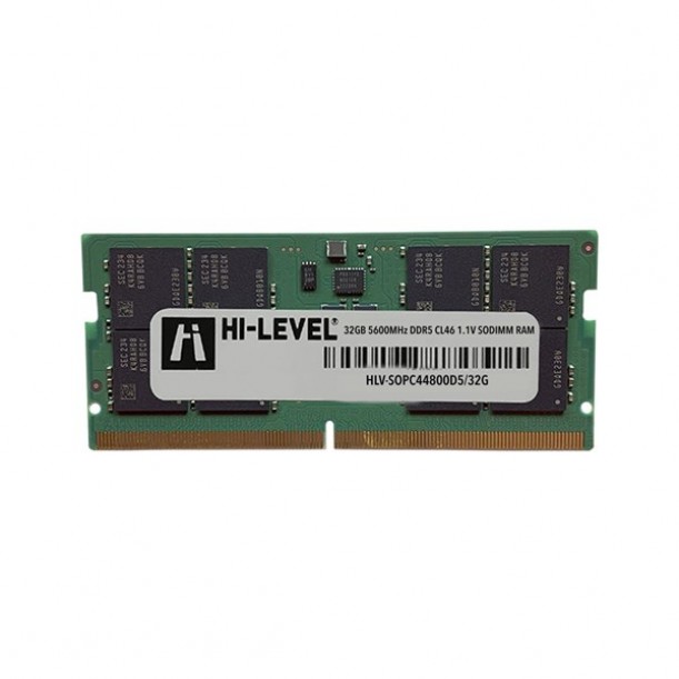 HI-LEVEL 32GB DDR5 5600MHZ NOTEBOOK RAM VALUE HLV-SOPC44800D5/32G