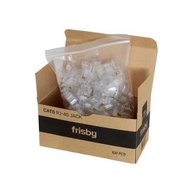 FRISBY Cat6 UTP FNW-RJ4520N RJ45 100lü paket Plastik Konnektör