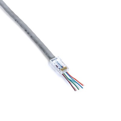 FRISBY Cat6 UTP FNW-RJ4528N RJ45 100lü paket Plastik Konnektör (Yeni nesil)