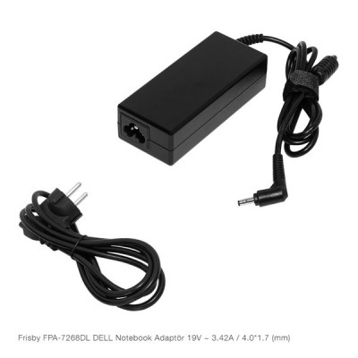 FRISBY FPA-7268DL 19V 3.42A (4.0x1.7) Dell Notebook Adaptörü