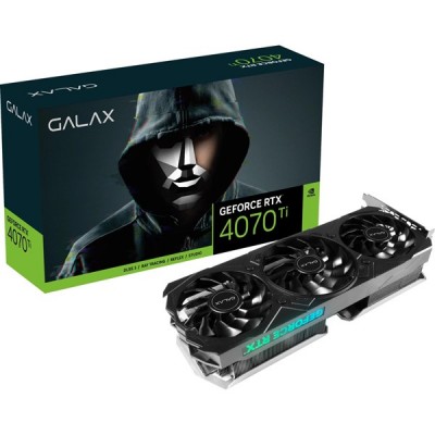 GALAX RTX4070Ti 12GB EX GAMER BLACK GLX-47IOM7MD7AEG GDDR6X 192bit HDMI DP PCIe 16X v4.0