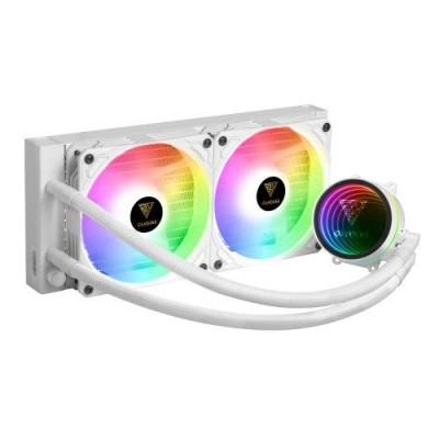 GAMDIAS 240MM CHIONE M3-240W RGB AM5-1700 SIVI SOĞUTMALI İŞLEMCİ FANI BEYAZ