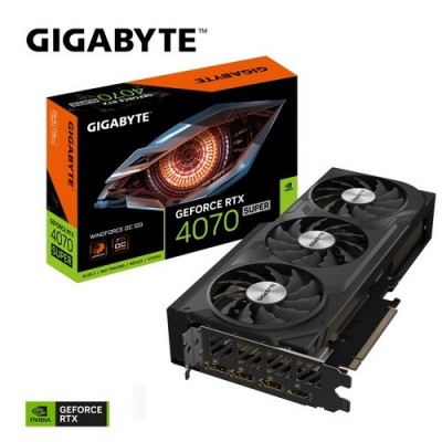 GIGABYTE 12GB RTX4070 SUPER WINDFORCE GV-N407SWF3 OC-12GD GDDR6 PCIE 4.0