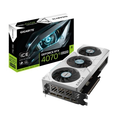 GIGABYTE 16GB RTX4070TI SUPER EAGLE ICE GV-N407TSEAGLEOC ICE-16GD GDDR6X PCIE 4.0