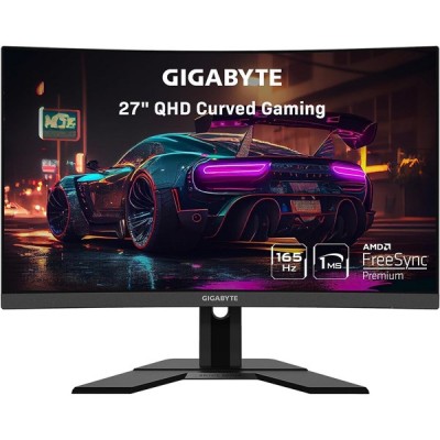 GIGABYTE 27" VA G27QC-A 1MS 165HZ HDMI-DP KAVISLI GAMING MONİTÖR 2560X1440