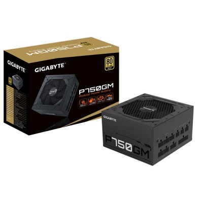 GIGABYTE 750W 80  GOLD GP-P750GM 13.5cm Fanlı Tam Modüler Power Supply Japon Kapasitör