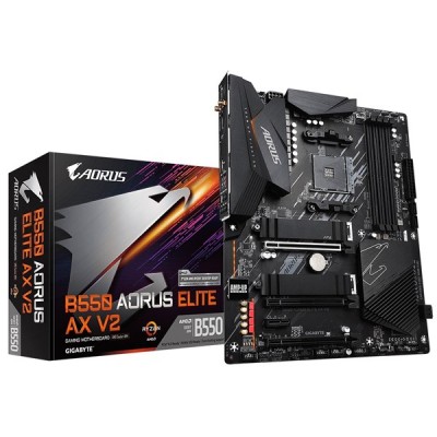 GIGABYTE B550 AORUS Elite AX V2 DDR4 HDMI DP PCIe 16X v4.0 AM4 ATX