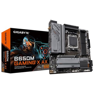 GIGABYTE B650M GAMING X AX WIFI-6E DDR5 HDMI DP PCIe 16X v4.0 AM5 mATX