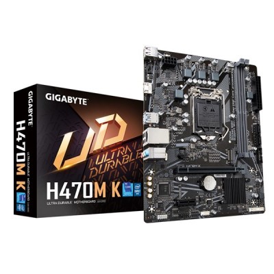 GIGABYTE H470M-K (H410-H510 Yerine) DDR4 HDMI PCIe 16X v3.0 1200p v2 mATX