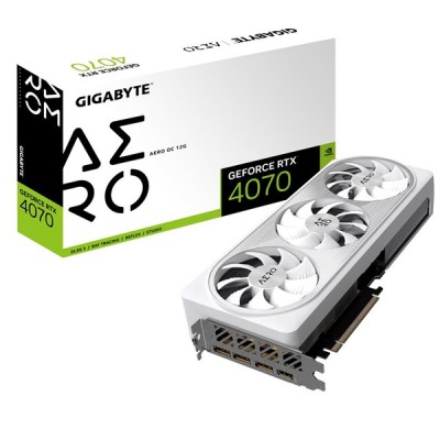 GIGABYTE RTX4070 12GB Aero GV-N4070AERO OC-12GD GDDR6X 192bit HDMI DP PCIe 16X v4.0