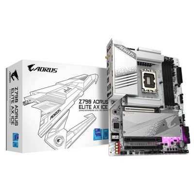 GIGABYTE Z790 AORUS ELITE AX ICE WIFI-6E DDR5 HDMI-DP PCIE 5.0 1700P ATX