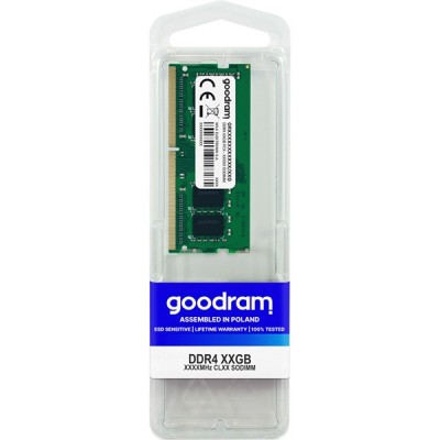 GOODRAM 8GB DDR4 3200MHZ CL22 NOTEBOOK RAMI VALUE GR3200S464L22S-8G