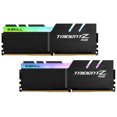 GSKILL 16GB (2X 8GB) DDR4 4800MHZ CL19 RGB DUAL KIT PC RAM TRIDENT Z F4-4800C19D-16GTZRC