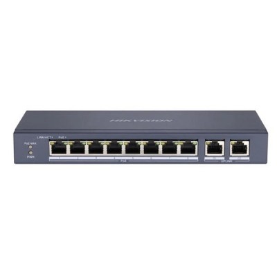 HIKVISION 8port 60w FULL PoE DS-3E0310P-E/M 10/100 Yönetilemez Switch Metal