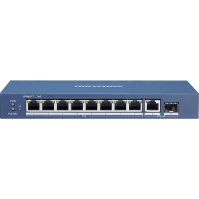 HIKVISION 8port 60w FULL PoE DS-3E0510P-E/M Full Gigabit 1x Uplink, 1x Sfp (Gigabit) Yönetilemez Switch