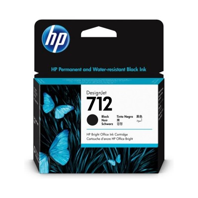 Hp 3Ed71a (712) Sıyah 80 Ml Genıs Format Murekkep Kartusu