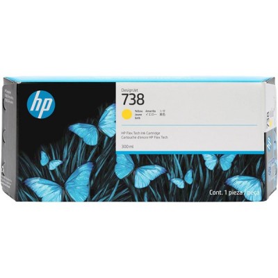 Hp 676M8a (738) 300 Ml Yellow Desıgnjet Ink Cartrıdge