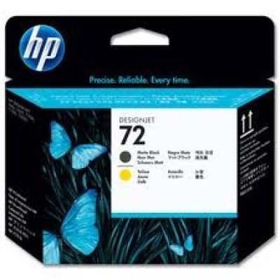 Hp C9384a (72) Mat Sıyah Ve Sarı Baskı Kafası