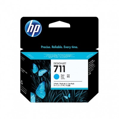 Hp Cz134a (711) Camgobegı 3 Lu Paket 29 Ml Genıs Format Murekkep Kartusu