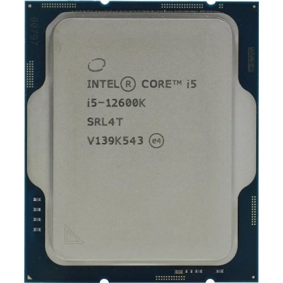 INTEL CORE i5 12600K 20MB 10çekirdekli O/B UHD VGA 1700p 125w Kutusuz+Fansız