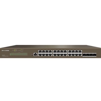 IP-COM 24port IP-G5328F GIGABIT 4-SFP L3 Yönetilebilir Rack Mount Switch Metal Kasa