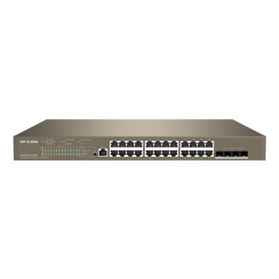 IP-COM 24port IP-G5328XP-24-410W Gigabit 4-10GBE SFP 410W Full PoE Layer 3 Yönetilebilir Rack Mount Swıtch