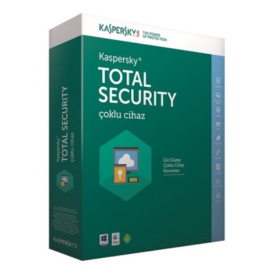 KASPERSKY Total Security Trk Kutu 1yıl 3kullanıcı