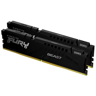 KINGSTON 16GB (2X 8GB) DDR5 6000MHZ CL40 DUAL KIT PC RAM FURY BEAST KF560C40BBK2/16