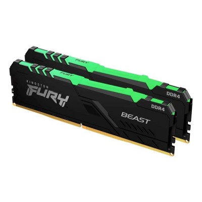 KINGSTON 32GB (2X 16GB) DDR4 3200MHZ CL16 RGB DUAL KIT PC RAM FURY BEAST KF432C16BBAK2-32