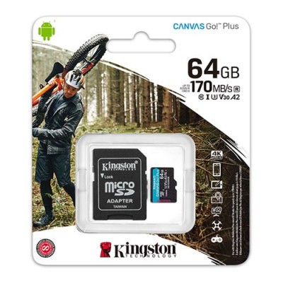 KINGSTON 64GB mıcroSD Canvas Go  SDCG3/64GB HAFIZA KARTI