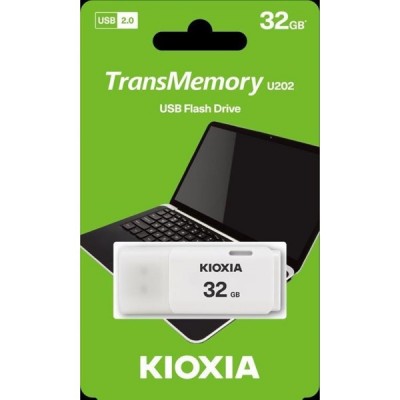 KIOXIA 32GB LU202W032GG4 TransMemory U202 USB 2.0 BEYAZ