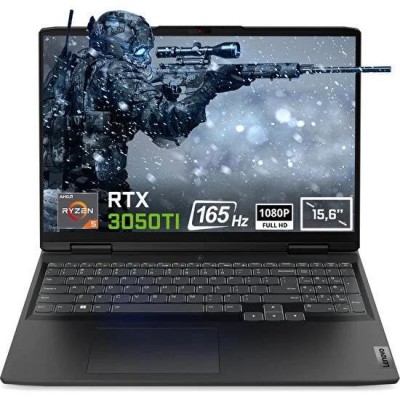 LENOVO 15.6" GAMING 3 82SB00B5TX RYZEN 5 6600H-16GB DDR5 RAM/512GB NVME-4GB RTX3050TI-FDOS